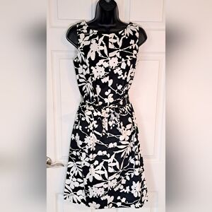 Elementz Black & White Sleeveless Dress